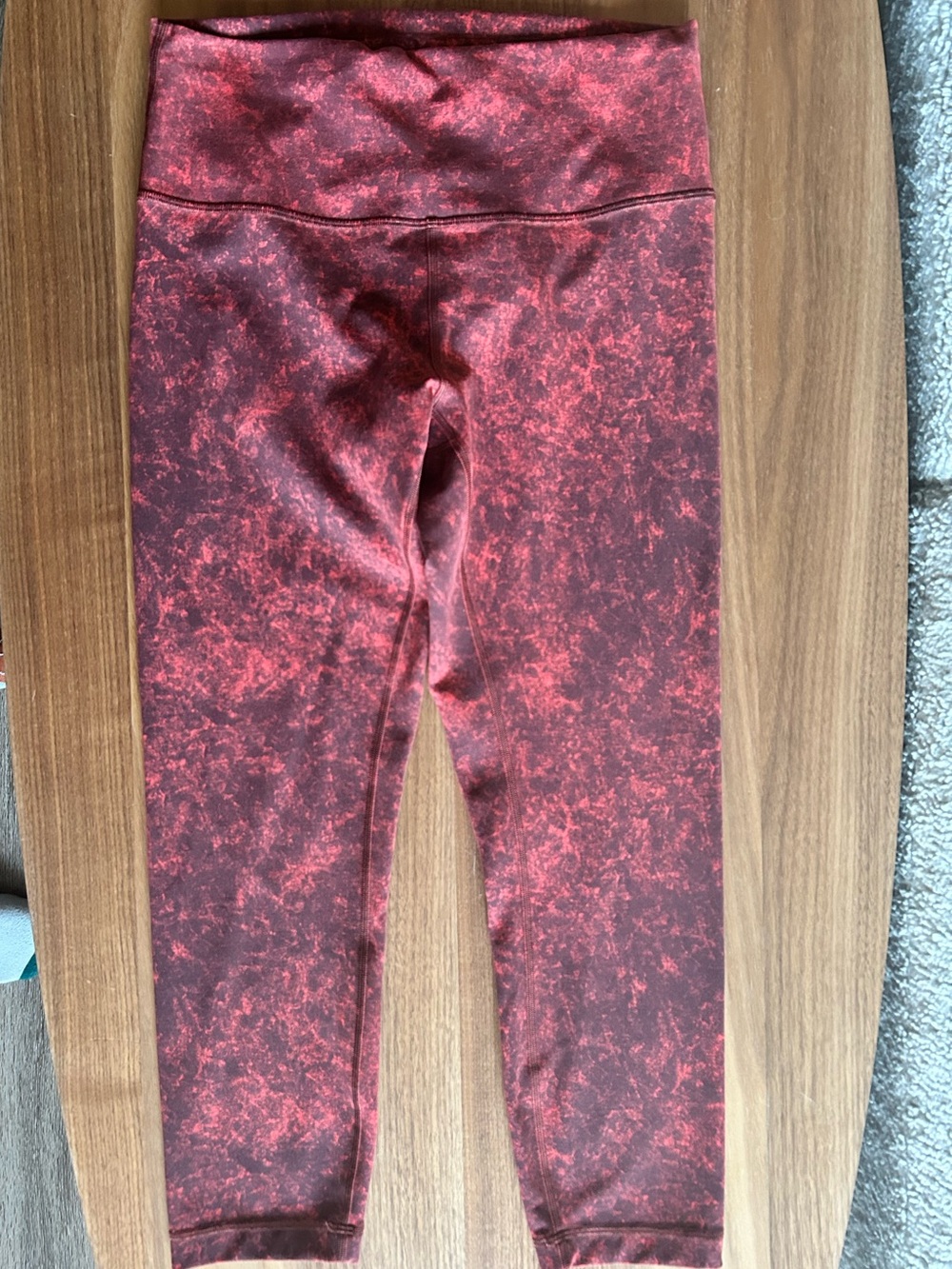 lululemon athletica Kids Marbled Red Leggings
